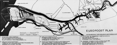 VII-168-00-00-164 Plankaart voor havenontwikkelingen in het Europoortgebied en op de Maasvlakte.