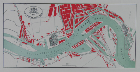 VII-4 Kaart van de havens van Rotterdam