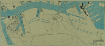 VII-88-04-01C Kaart van het noordwestelijke deel van het eiland IJsselmonde met aanduiding van gerealiseerde en te ...