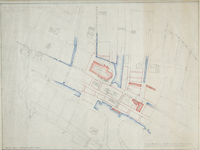 VIII-70-17-01-1 Kaart van het centrum van Rotterdam ten behoeve van archologisch onderzoek van het Rijksbureau voor de ...