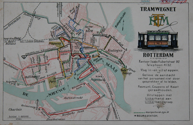 XVII-79-00-00-03 Kaart van het tramwegnet van de RETM