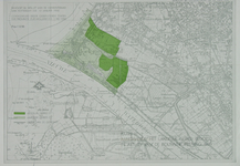 XXVIII-5-00-03 Kaart van Hoek van Holland met in groen aangegeven de landelijke gebieden C en D