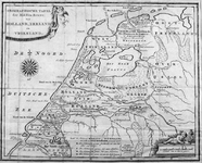 XXX-0-00-01-01 Historiekaart van Holland, Zeeland en Friesland in de middeleeuwen. Het in kaart gebrachte gebied omvat ...