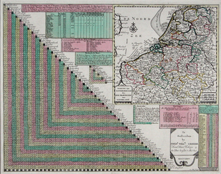 XXX-0-00-04 Kaart en stedewijzer van de 17 provinciën der Nederlanden