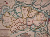 XXX-13-01 Kopie van een kaart van de Zwijndrechtse Waard (oostelijk IJsselmonde). Het afgebeelde gebied wordt begrensd ...