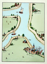 XXX-2-01 Kaart van Rotterdam en omstreken.