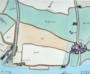 XXX-2-03-1 Kaart van de ambachten Schoonderloo, Cool en Beukelsdijk