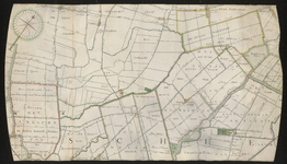 XXX-26-01 Kaart van ambachten en gedeelten van ambachten ten noorden van Rotterdam. Het gebied omvat onder meer de ...