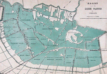 XXX-38 Kaart van de kleine veenplassen in het Hoogheemraadschap van Schieland voor de droogmaking van de Prins ...