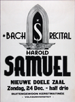 2002-1502 Aankondiging van concert in de nieuwe Doele Zaal door pianist Harold Samuel, op initiatief van de ...