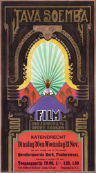 2002-1523 Aankondiging van Java Soemba, film der zending van de gereformeerde kerken, in de Polderstraatkerk te Katendrecht.