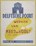 2002-1538 Aankondiging tentoonstelling Werken van Kees de Voogt in de Delftsche Poort.