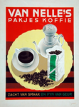 2002-628 Ontwerp voor een emaille reclamebord voor verpakte koffie van de firma Van Nelle.