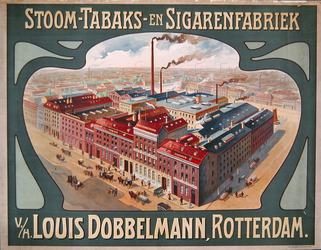 G-0000-0155 Stoom- Tabaks- en Sigarenfabriek v/h Louis Dobbelmann Rotterdam.