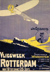 G-0000-0332 Vliegweek Rotterdam 19-25 September 1910. Sportterrein Woudenstein.