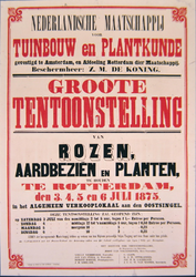 G-0000-0417 Nederlandsche Maatschappij voor Tuinbouw en Plantkunde gevestigd te Amsterdam, en Afdeling Rotterdam dier ...