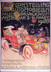 G-0000-0492 Tentoonstelling van Automobielen. Paleis voor Volksvlijt Amsterdam 2 -11 Maart 1906. Nederlandsche ...
