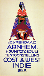 G-0000-0515 Zypendaal Arnhem. 11 Juni - 28 Juli 1928 Tentoonstelling Oost en West Indië.