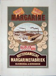 G-0000-0529 Margarine Fritura. Rotterdamsche margarinefabriek Bloemendal & Kerkhoven.