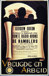 G-0000-0631 Gebouw Odeon Rotterdam. Dinsdag 10 Februari 1942 Bonte Radio-avond. De Ramblers. Vreugde en Arbeid.