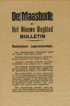 IA-1940-0001 Bulletin van de Maasbode met communiqué van het Nederlandse opperbevel. Mei.