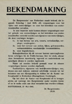IA-1940-0023 Bekendmaking van de Burgemeester in zake vergunningen voor het rijden met motorrijtuigen. 27 Mei.