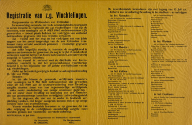 IA-1940-0031 Registratie van z.g. vluchtelingen. 10 Juli.