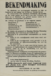 IA-1940-0033 Bekendmaking in zake de distributie van onvermengde margarine, bak- en braadvet, enz. 20 Juni.