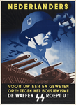 IA-1941-0086 Nederlanders. Voor uw eer en geweten op tegen het Bolsjewisme. De Waffen S.S. roept U!