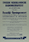 IA-1942-0068 Tweede Nederlandsche Radiomuziekfeest 12 t/m 19 Sept. Nederlandsche Omroep. Concertgebouw Amsterdam