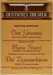 IA-1942-0081 Deutsches Theater in den Niederlanden. Festliche Eröffnung Don Giovanni. Maria Stuart Der Zigeunerbaron.