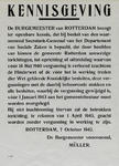IA-1942-0084 Kennisgeving van den burgemeester inzake vergunning Hinderwet 7 October (1942).