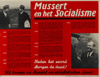 IA-1942-0123 Mussert en het socialisme... Wij bouwen met Mussert den socialistischen staat!