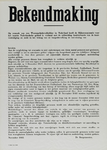 IA-1942-0135A Bekendmaking door de burgemeester voor evacuatie vanwege uitbreiding land-inwaarts van de kustverdediging..
