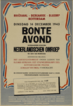 IA-1943-0114 Rivièrahal Diergaarde Blijdorp Rotterdam. Dinsdag 14 December 1943 Bonte Avond georganiseerd door den ...