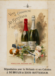 II-0000-0038 J. de Bruijn & Zoon Rotterdam. Vins de Champagne. Ad. Bertrand, Rilly-Reims.