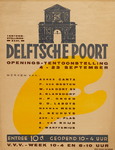II-0000-0060 Tentoonstellingzaal Delftsche Poort. Openingstentoonstelling 4-23 September. Werken van: Agnes Canta, P. ...