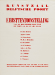 II-0000-0063 Delftsche Poort Kunstzaal. Kersttentoonstelling 21 December 1937 t/m 12 Januari 1938. P. den Besten, Agnes ...