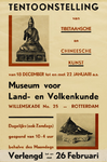 II-0000-0231 Museum voor Land- en Volkenkunde. Tibetaansche en Chineesche Kunst. 18 december - 22 januari. Verlengd tot ...