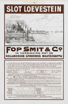 II-0000-0348 Fop Smit & Co. Rotterdam Dienstregeling Juni, Juli, Augustus, September 1911. Slot Loevestein. Waar Maas ...