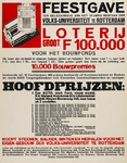 II-0000-0405 Feestgave ter gelegenheid van het 10-jarig bestaan der Volks-Universiteit te Rotterdam. Loterij groot f ...