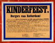 II-0000-0481 Kinderfeest. Burgers van Rotterdam! (...) woensdag 13 mei (...) Collectanten Vereeniging Waterloo en 1830 ...