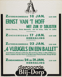 II-1943-0023 Diergaarde Blijdorp. Zaterdagmiddag 16 Januari: Ernst van t' Hoff met zijn 17 solisten (Maria Zamora, ...