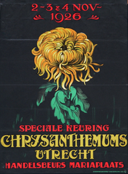 X-0000-0120 2-3 & 4 Nov. 1926. Speciale keuring Chrysanthemums Utrecht Handelsbeurs Mariaplaats.