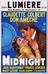 X-0000-0459 Lumière. Midnight. Claudette Colbert. Don Ameche, John Barrymore, Francis Lederer, Mary Aster, Elaine ...