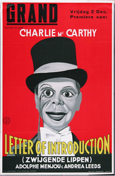 X-0000-0471 Grand. Charley Mc Carthy. Letter of Introduction. Adolphe Menjou & Andrea Leeds.