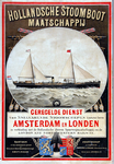 X-0000-0516 Hollandsche Stoomboot Maatschappij. Geregelde dienst van snelvarende stoomschepen tusschen Amsterdam en ...