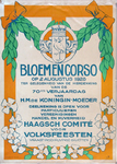 X-0000-0529 Bloemencorso op 2 Augustus 1928 ter gelegenheid van de herdenking van de 70ste verjaardag van H.M. de ...