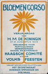 X-0000-0530 Bloemencorso. Verjaardag van H.M. de Koningin op 31 Augustus 1935. Haagsch Comité voor Volksfeesten.
