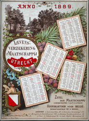 X-0000-0594 Levensverzekering Maatschappij Utrecht 1889.